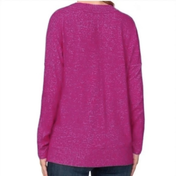 Buffalo David Button Ladies’ Super Soft Cozy V-Neck Long Sleeve, Pink Small NWT - Picture 3 of 13